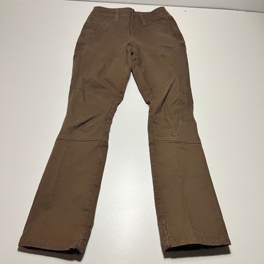 Kuhl Womens Brown Utility Hiking Outdoor Pants Articulated Knee Size 2 Reg